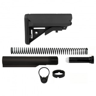 Mil-Spec Buffer Tube Kit w/6 Position Stock w/ Buttpad