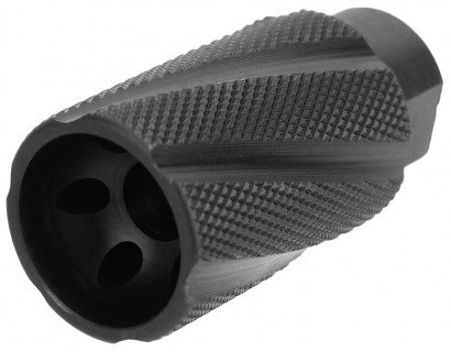 5/8x24 (.308) Knurled Linear Compensator Sound & Concussion Forwarder/ Nitrided (USA Made)